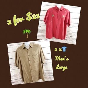 2 Tropical Style Shirts